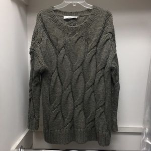Zara Oversize Cable Knit Chunky Sweater